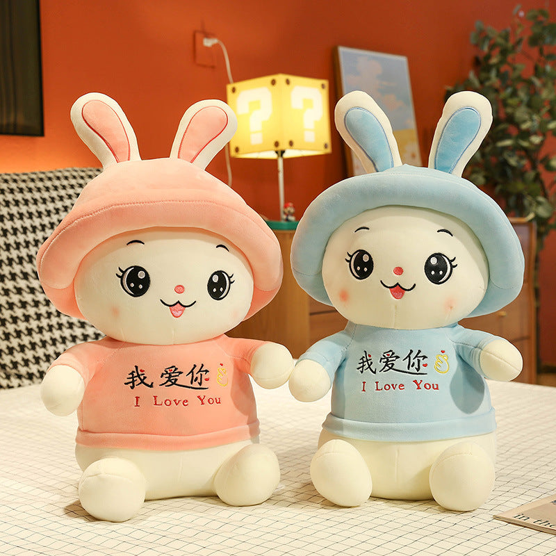 With Hat Rabbit Stuffed Animal Toy Female