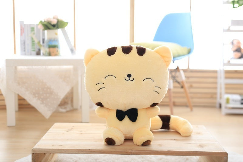 45cm Cute New style cat plush toys stuffed animals colorful big face cat doll kids pillow baby cushion pink/blue