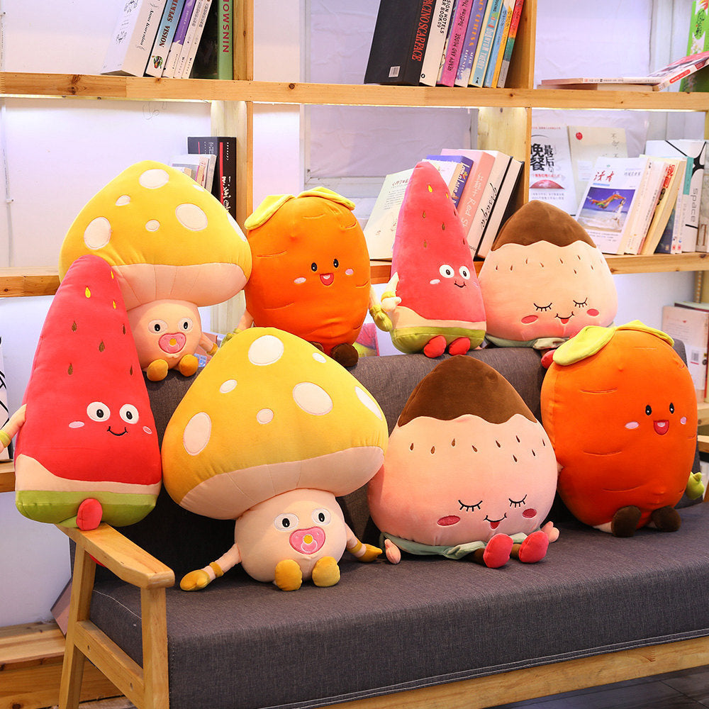 Realistic fruit plush toys