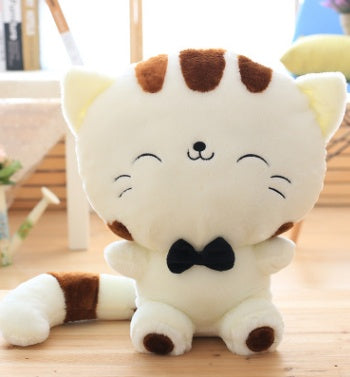 45cm Cute New style cat plush toys stuffed animals colorful big face cat doll kids pillow baby cushion pink/blue