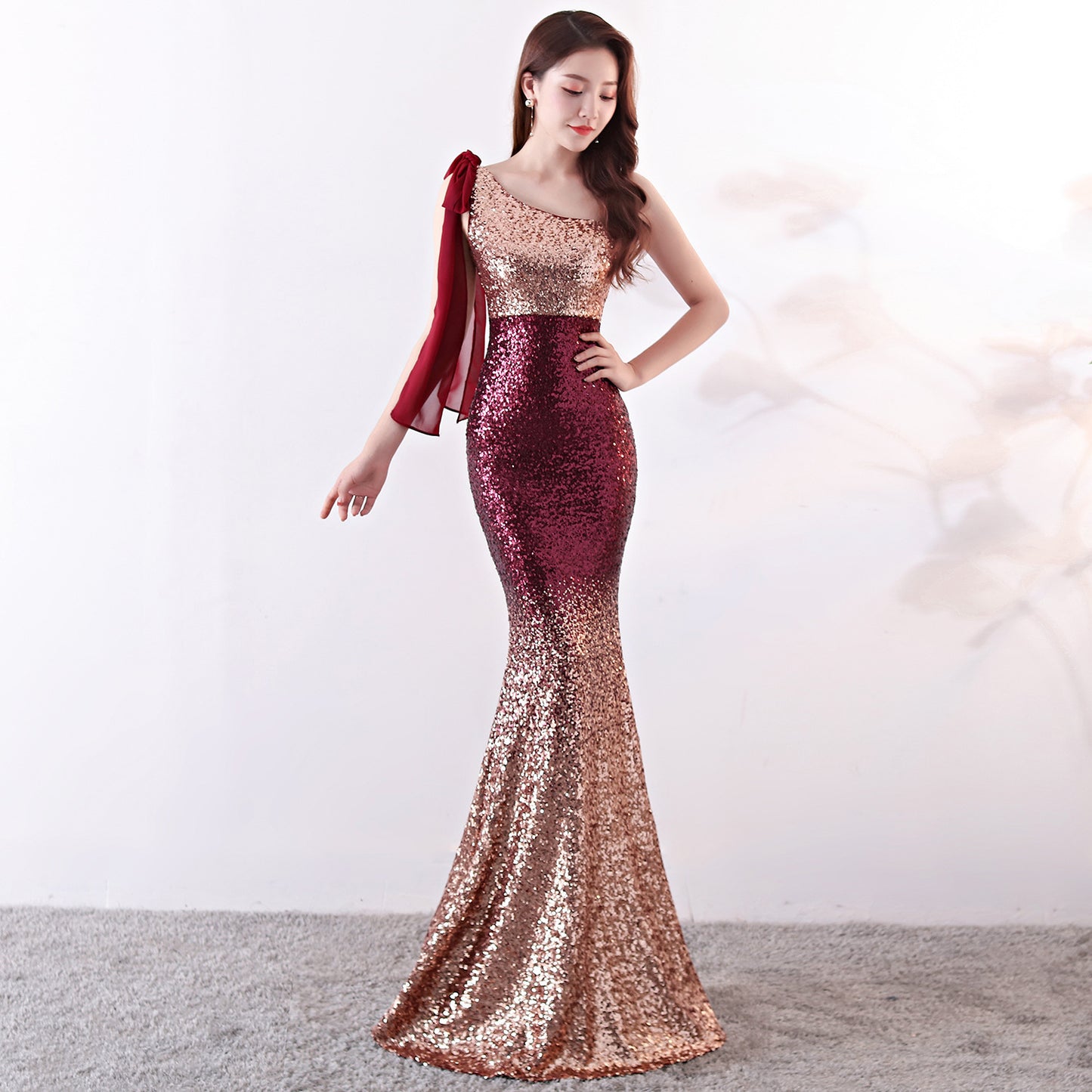 Party dress long banquet slim fit