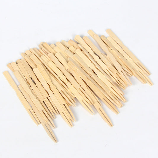 500pcs disposable bamboo fruit picks