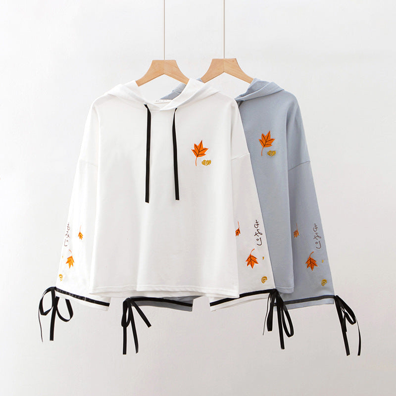 Long Sleeve Pullover Tracksuits  White Hoodies