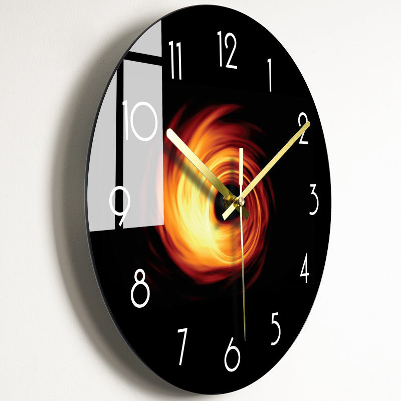 Luxury Silent Wall Clock Living Room Glass Clocks Wall