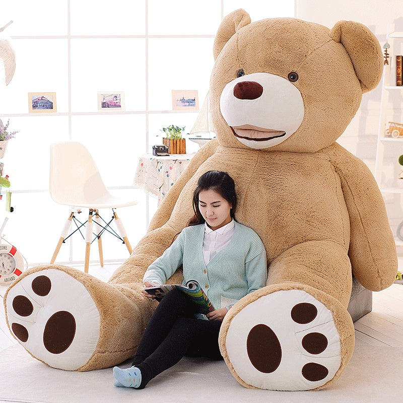 130cm Huge Big America Bear Stuffed Animal Teddy Bear Cover Plush Soft Toy Doll Pillow Cover