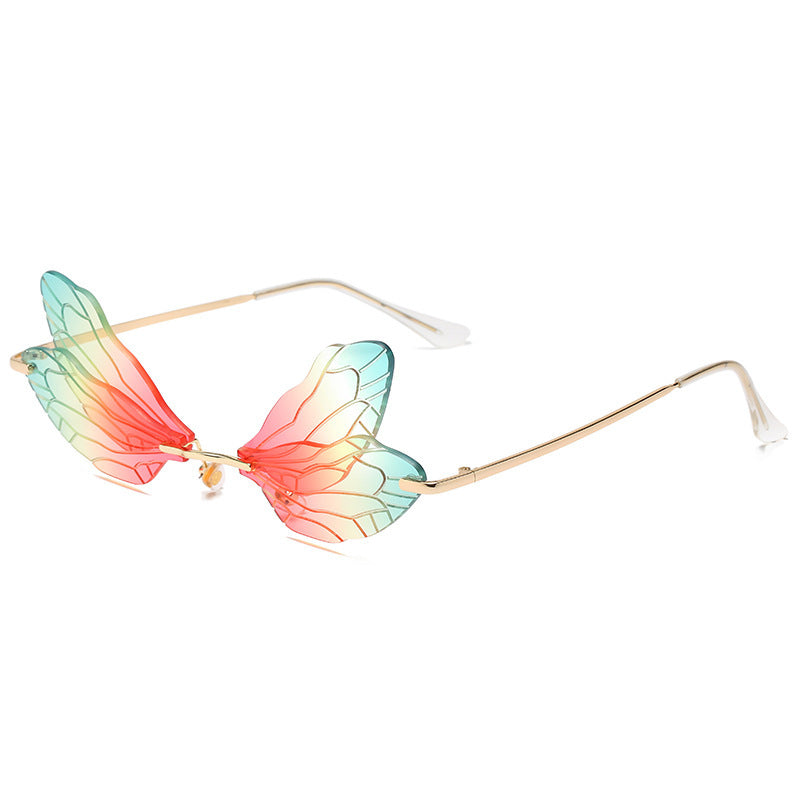 Gradient dragonfly sunglasses