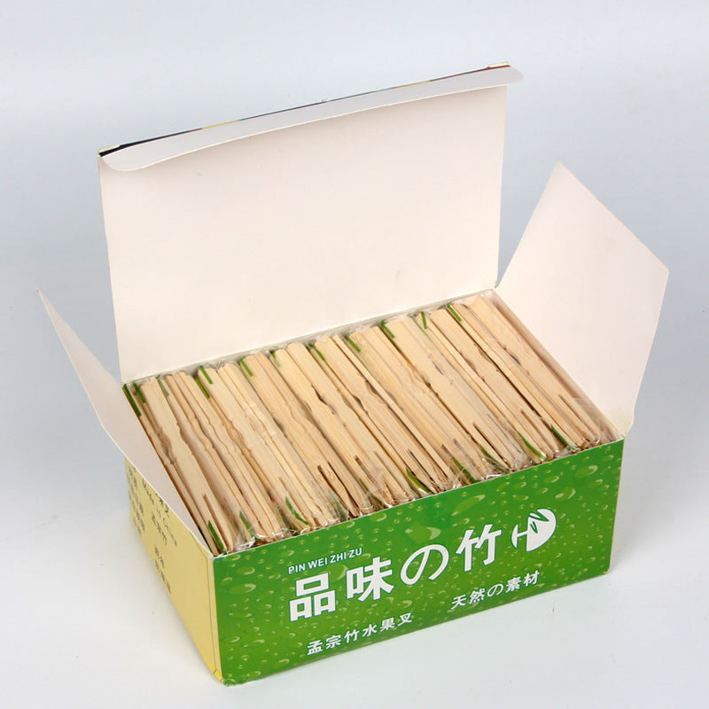 500pcs disposable bamboo fruit picks