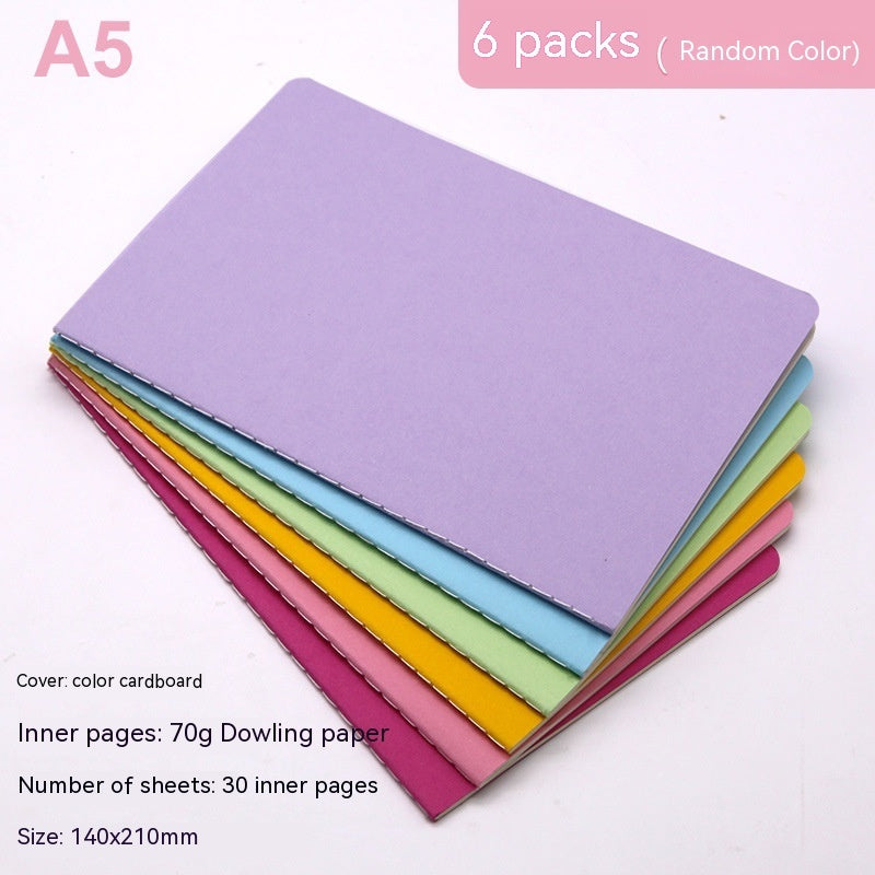 Solid Color Notebook Simple Portable