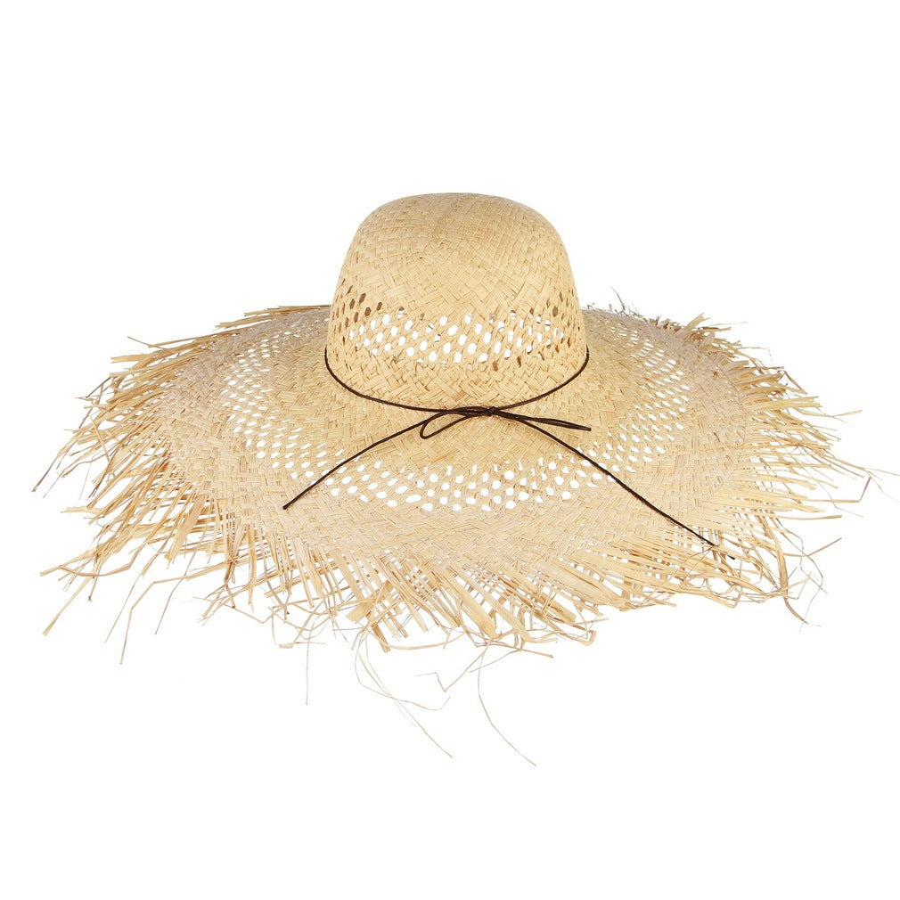 Seaside Beach Hat British Raffia Hat Summer Vacation Sun Protection Sun Hat