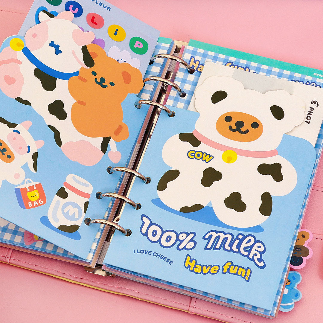 Checkered Loose-leaf Cute Hand Ledger Japanese Notebook