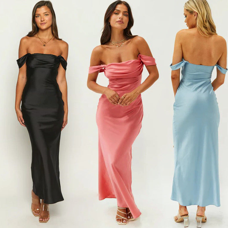 Hip Backless Women's Clothing Long Dress