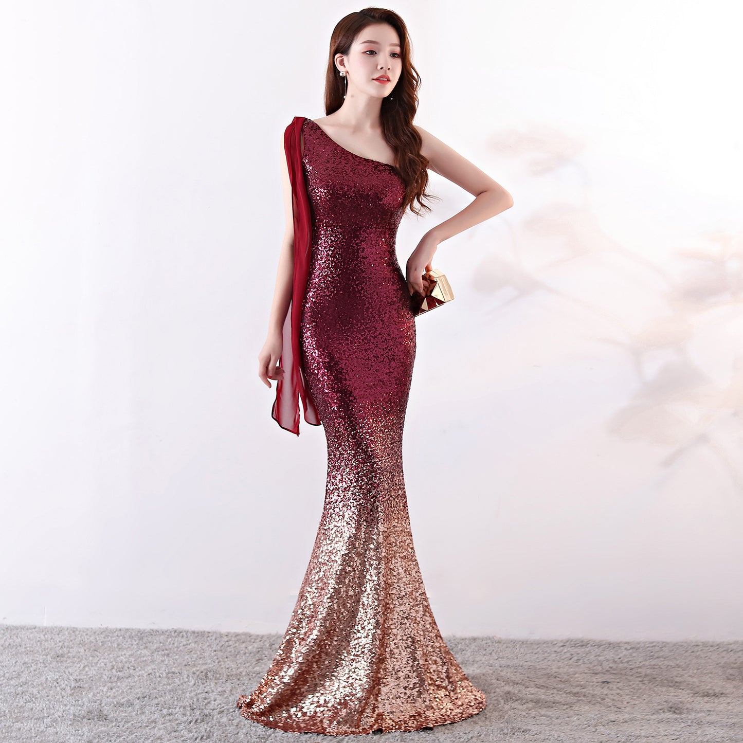 Party dress long banquet slim fit