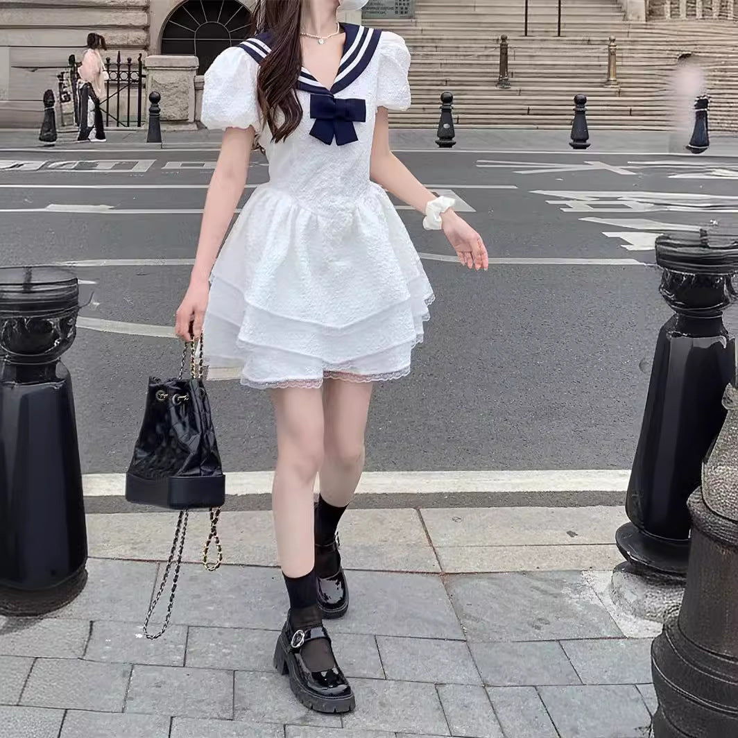 Sailor Collar Princess Dress Women's Dress