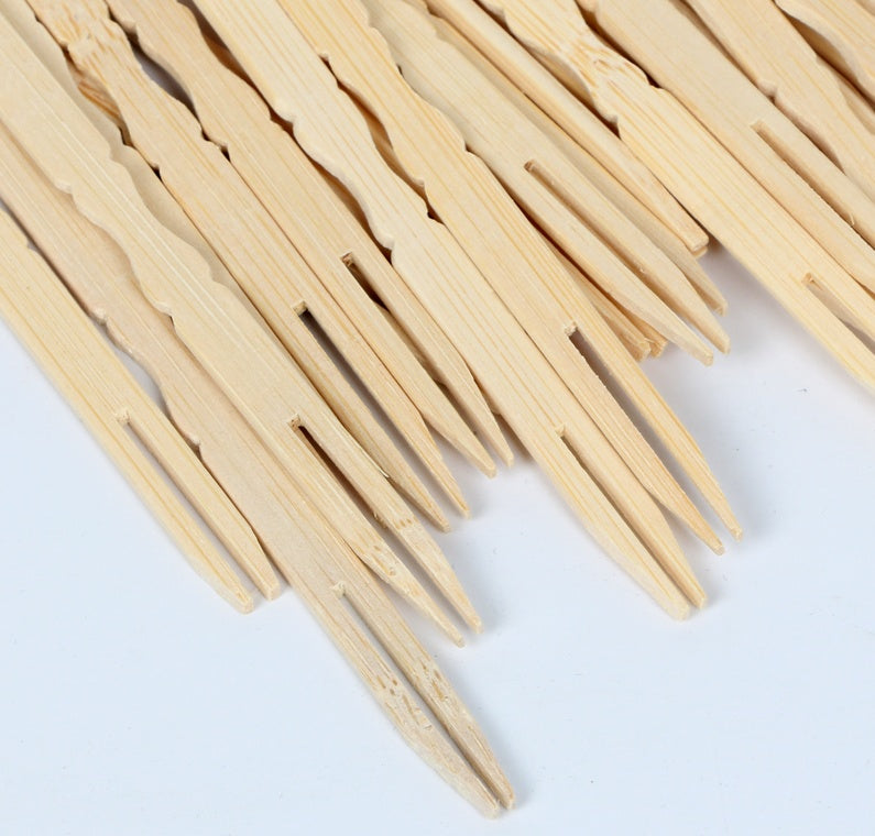 500pcs disposable bamboo fruit picks