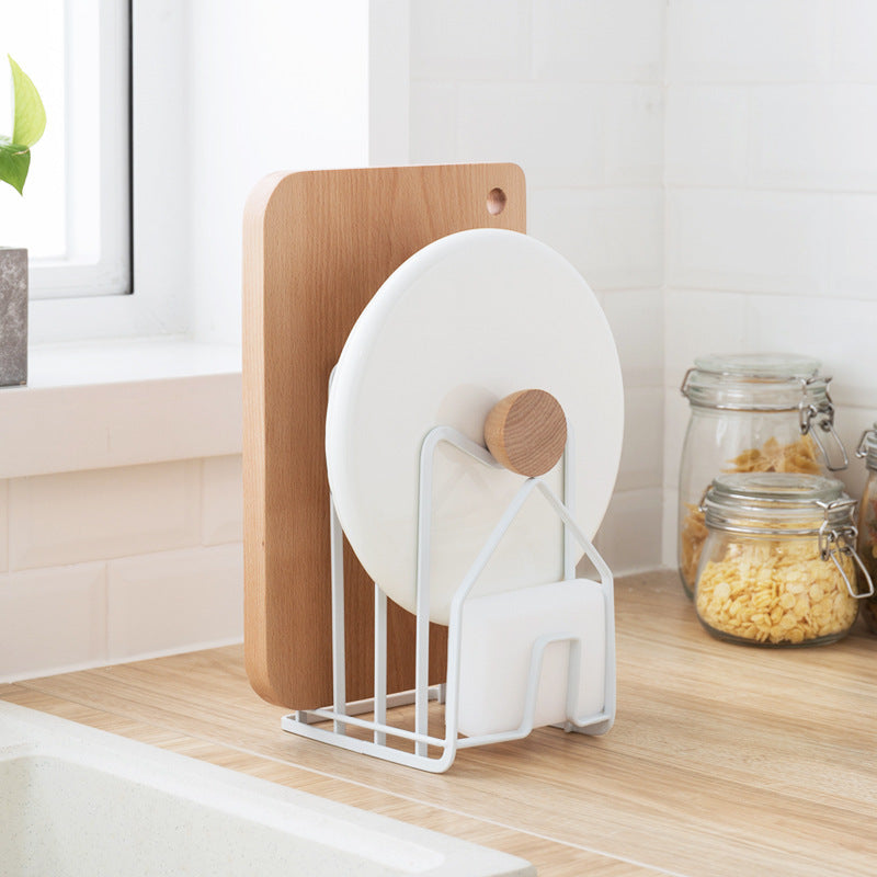 Nachuan multi-function kitchen water filter storage rack Multi-layer stainless steel cutting board knife cutting board lid kitchen rack