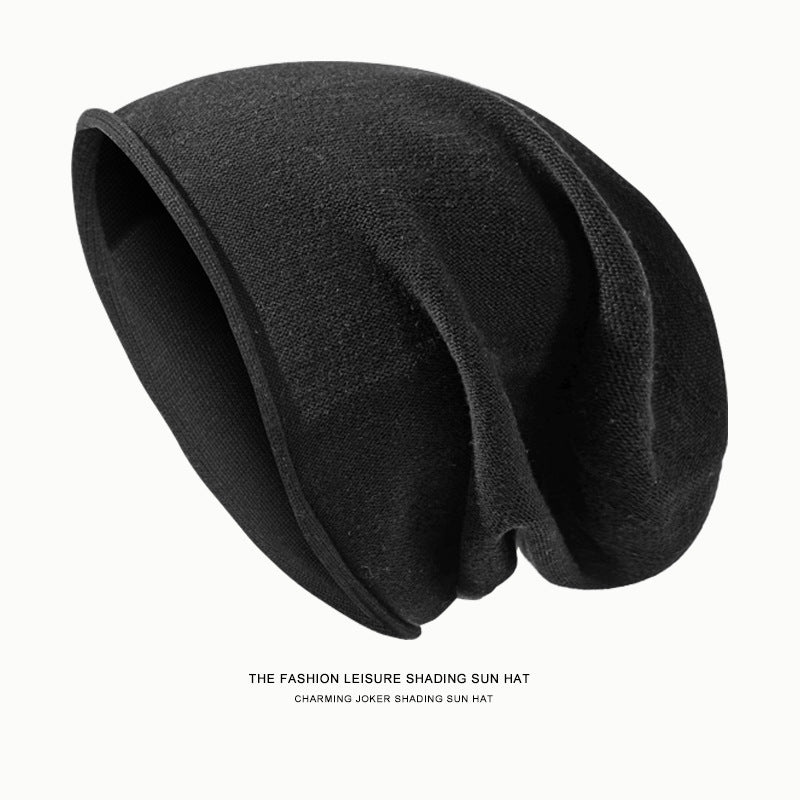 Pile Heap Cap Women's Fashion Thin Patch Pullover Hat