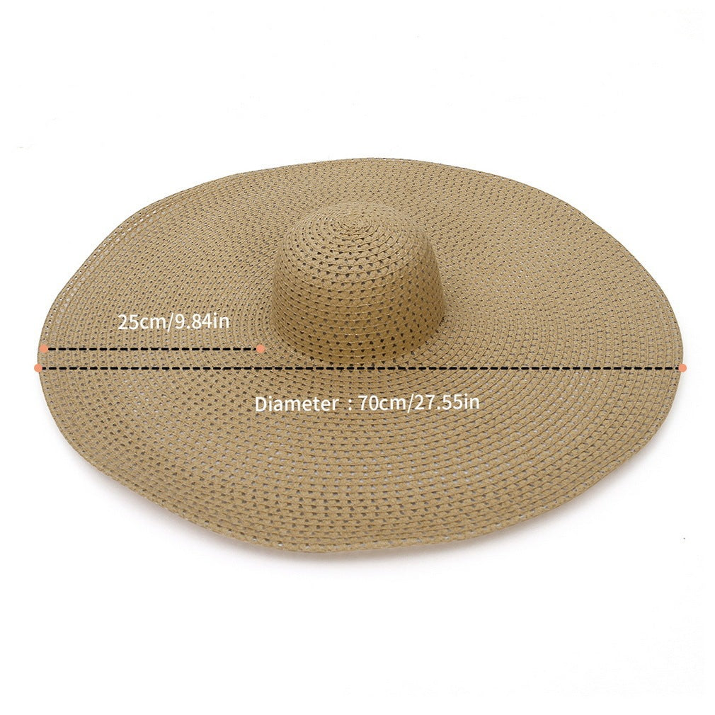 Seaside Beach Hat British Raffia Hat Summer Vacation Sun Protection Sun Hat