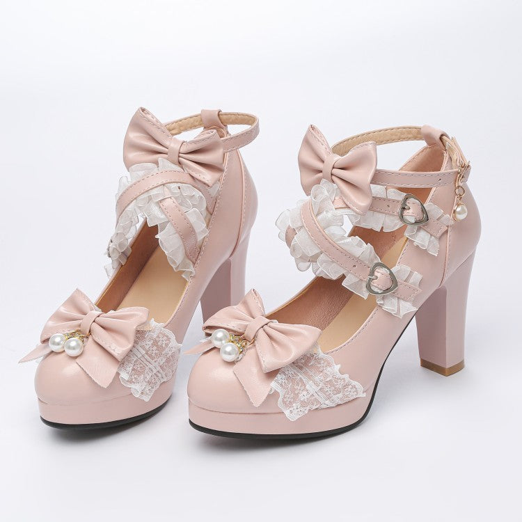 Women's Candy Shoes Chunky Heels