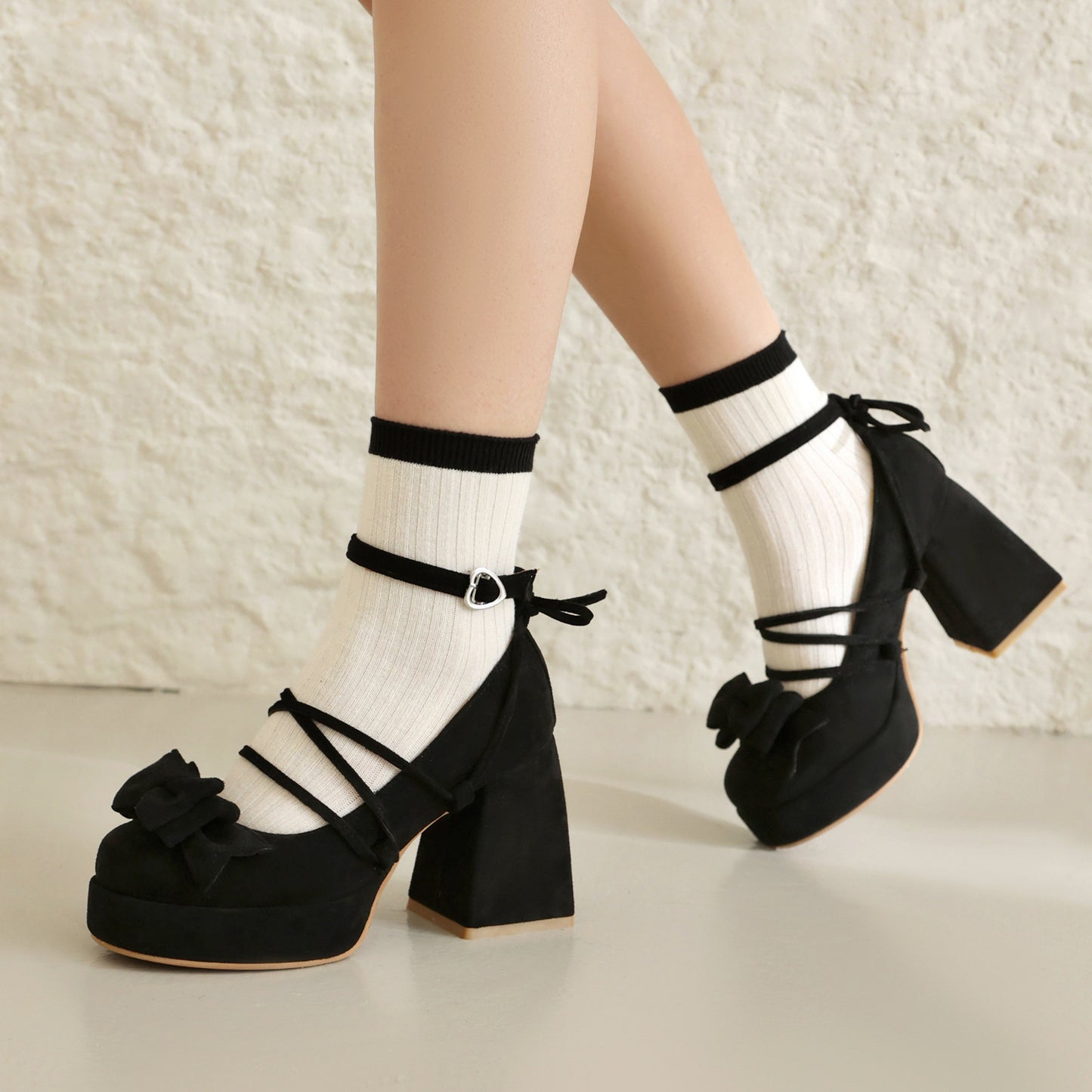 Platform Lolita Women's Shoes 32-46 Large And Small Size Bow