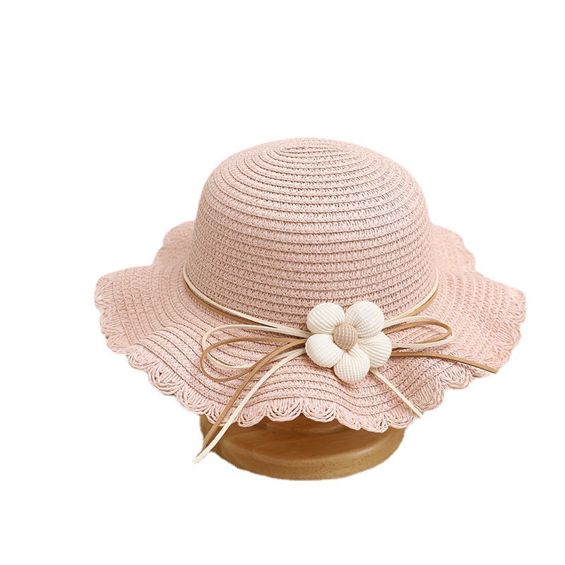 Women's Cute Flowers Sun-proof Sun Hat Straw Hat Bag