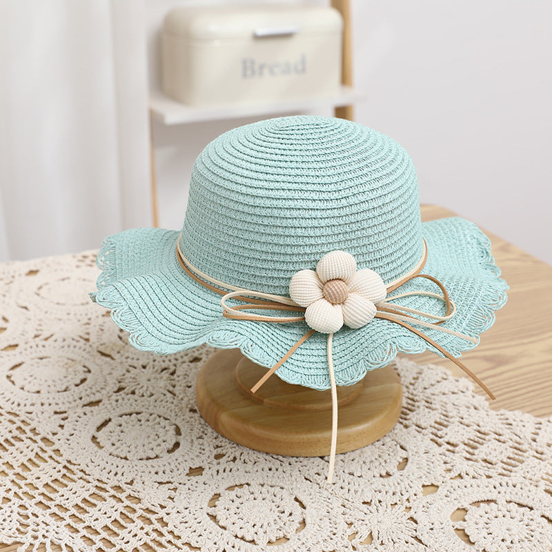 Women's Cute Flowers Sun-proof Sun Hat Straw Hat Bag