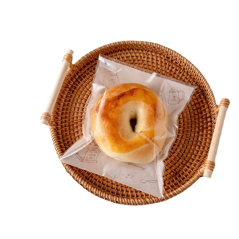 Bread Slice Toast Bagel Sandwich Transparent Disposable Baking Bag