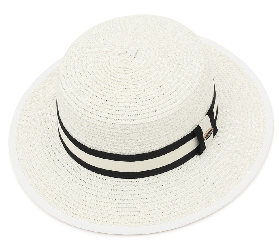 Seaside Beach Hat British Raffia Hat Summer Vacation Sun Protection Sun Hat