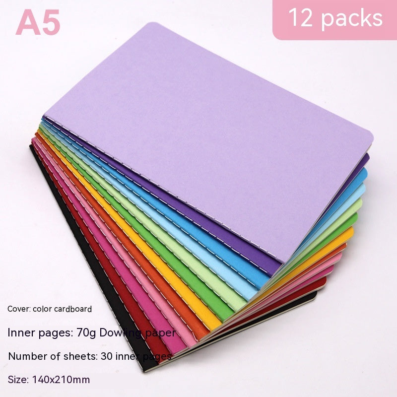 Solid Color Notebook Simple Portable