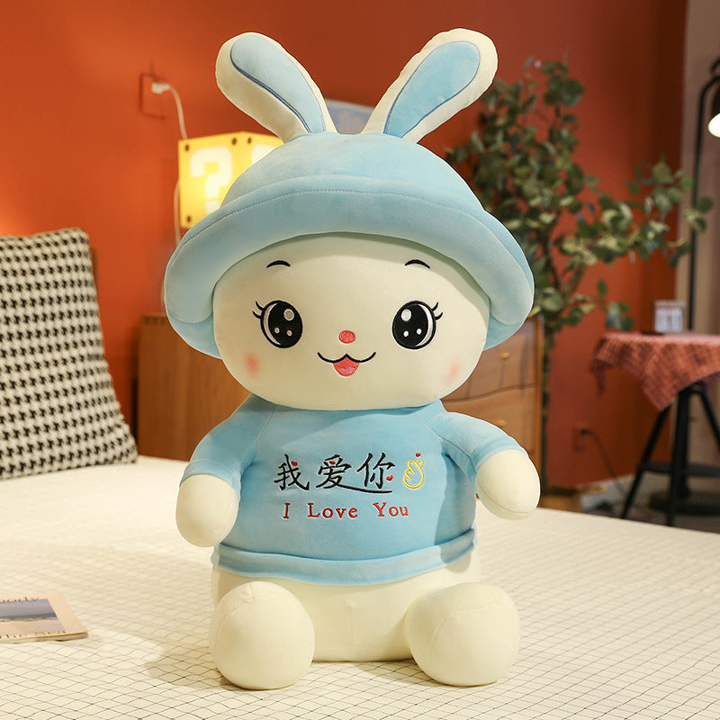 With Hat Rabbit Stuffed Animal Toy Female